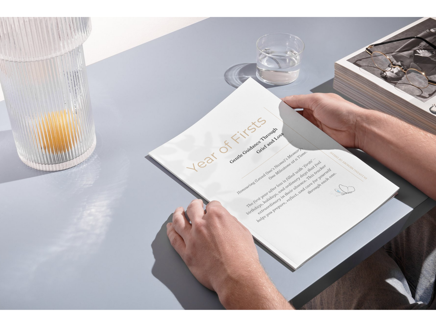 Year of Firsts Milestone Tracker - Child Grief Support - Canva Template for Families - Mourning Gift - Letter to Loved One - Sibling Loss