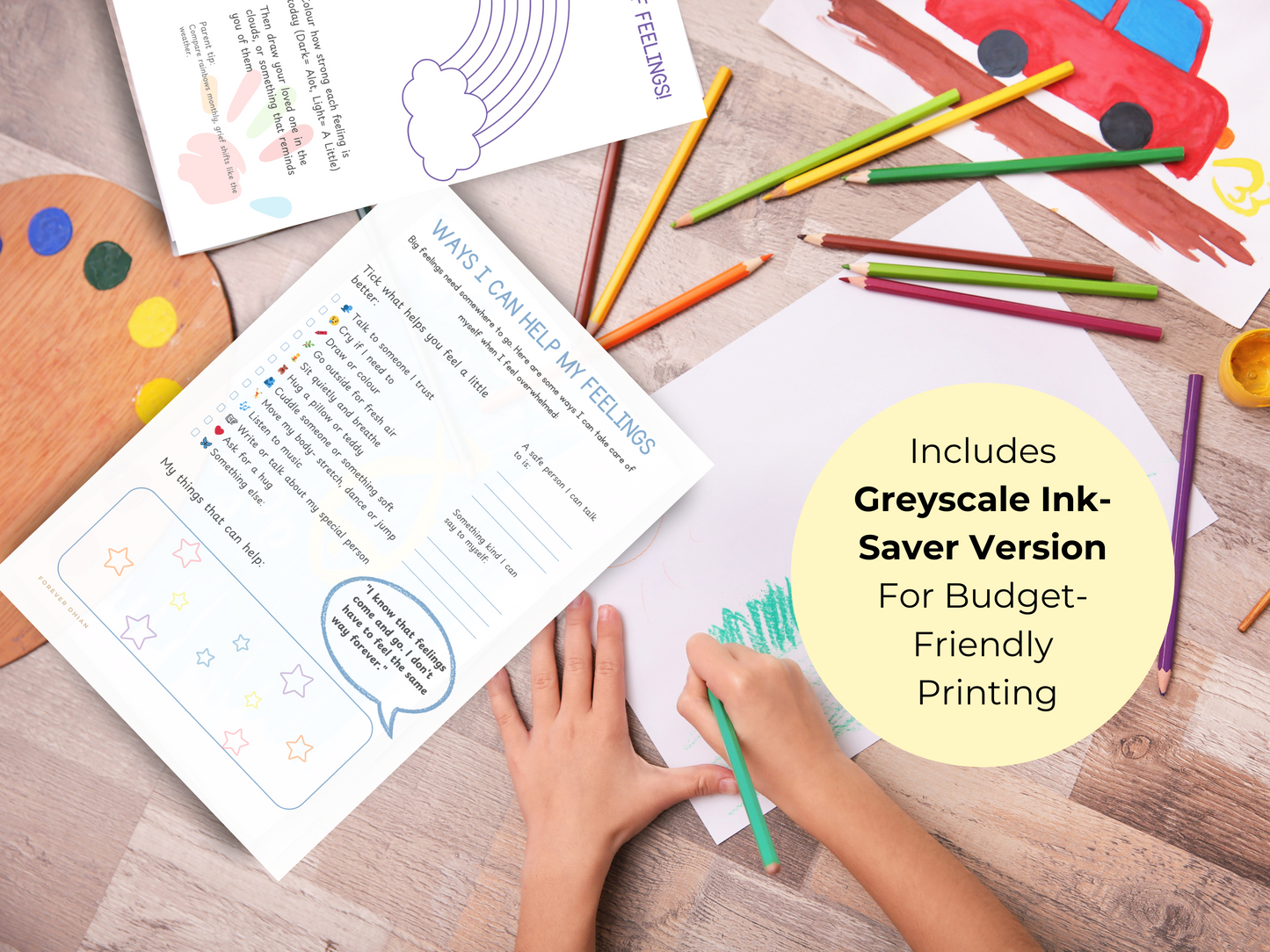 Remembering Someone I Love Memory Journal | Gentle Grief Journal for Children | Printable Memory & Feelings Activity Book (18 Pages + Bonus)