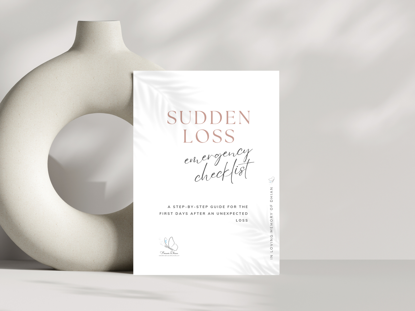 Gentle Sudden Loss Emergency Checklist: UK Protocol for Unexpected Death, First 24hrs & Grief Support (8-Page Printable Guide)