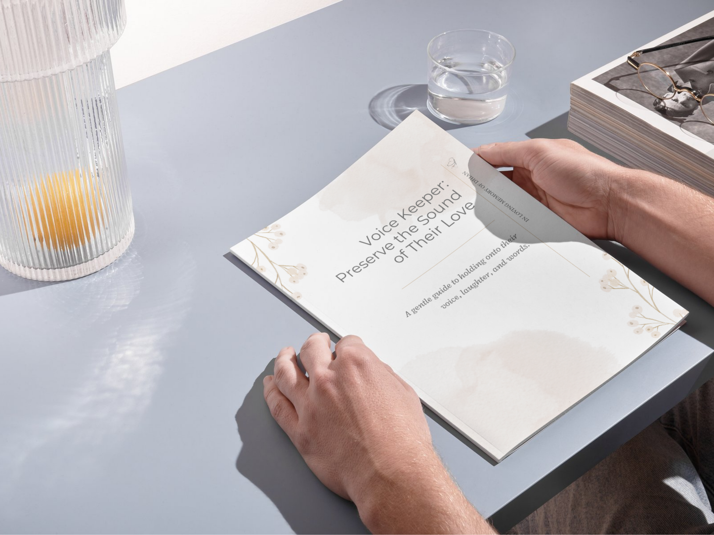 Voice Memory Keepsake Journal – Preserve Their Words, Laughter & Last Messages (Includes emotional keywords + core features)