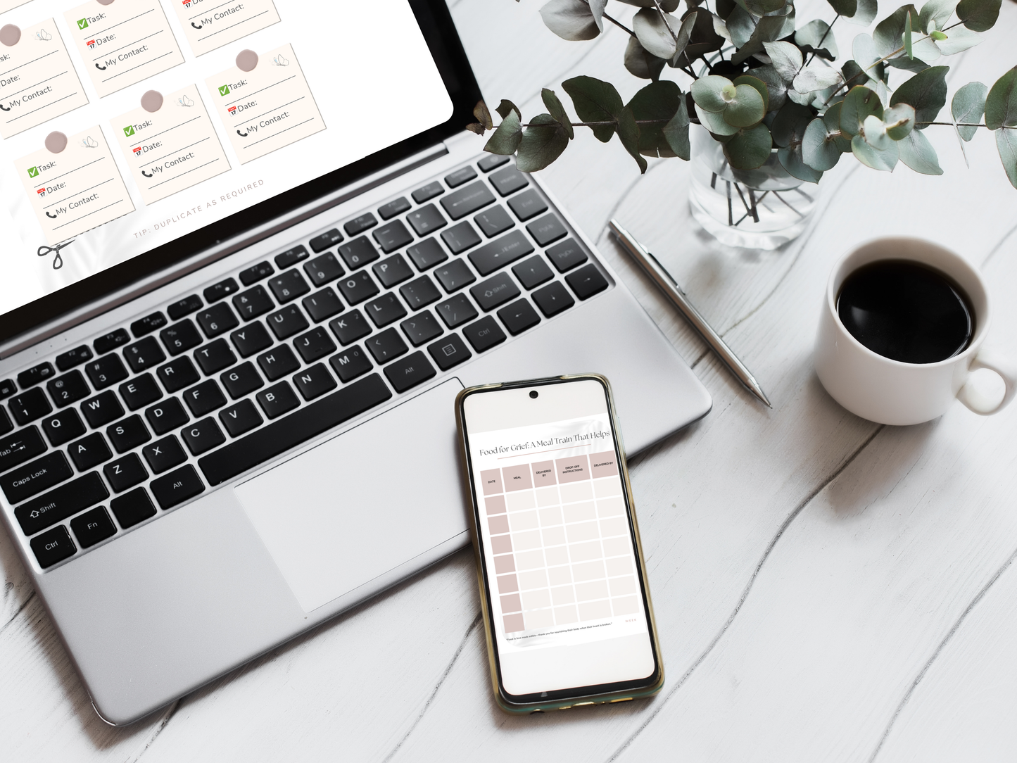 How to Help When Loss is Sudden: Love in Action Guide with Meal Train Templates, Grief Support Scripts & UK Resources (14-Page Printable PDF)