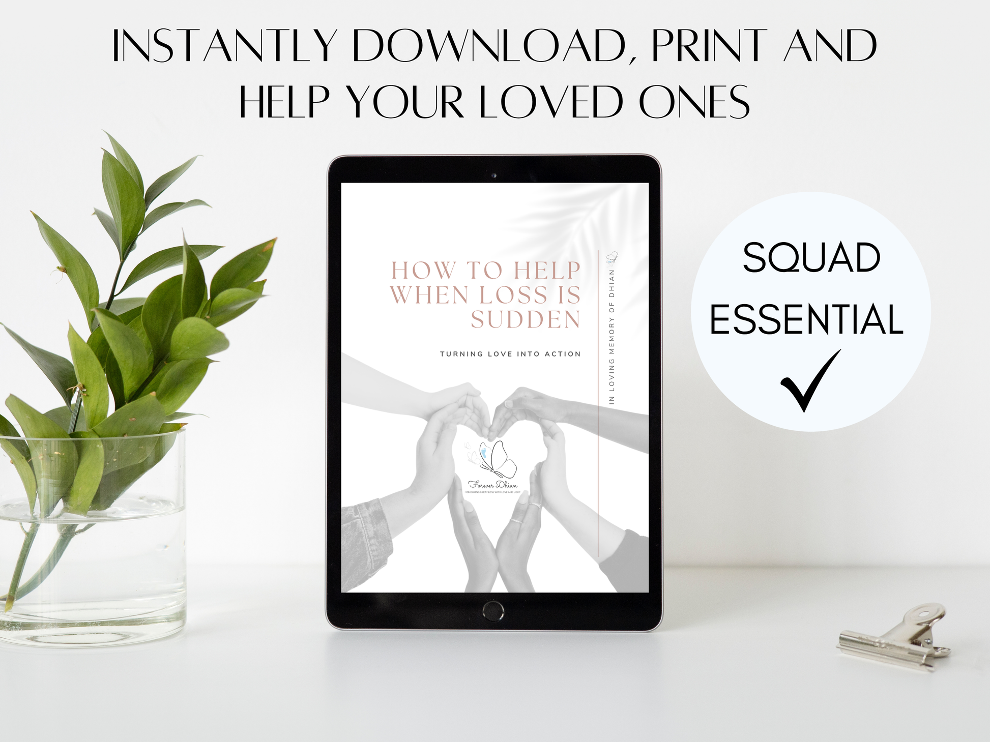 Printable guide for supporting grieving friends: meal train templates, UK resources & scripts for sudden loss - PDF download.