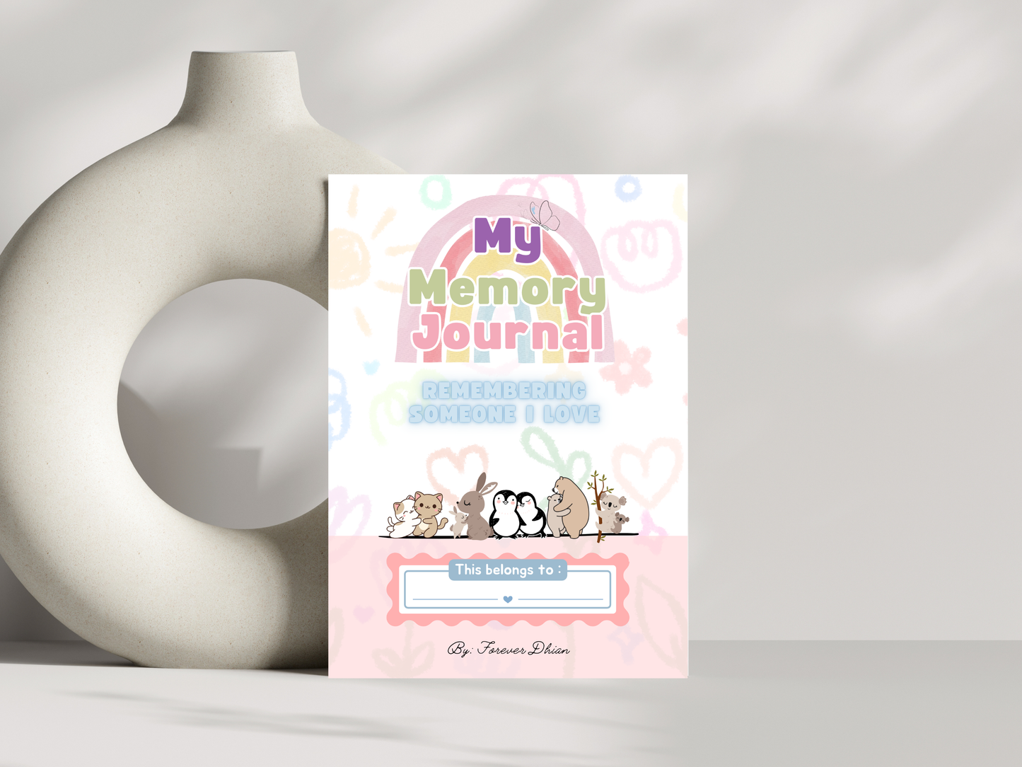 Remembering Someone I Love Memory Journal | Gentle Grief Journal for Children | Printable Memory & Feelings Activity Book (18 Pages + Bonus)