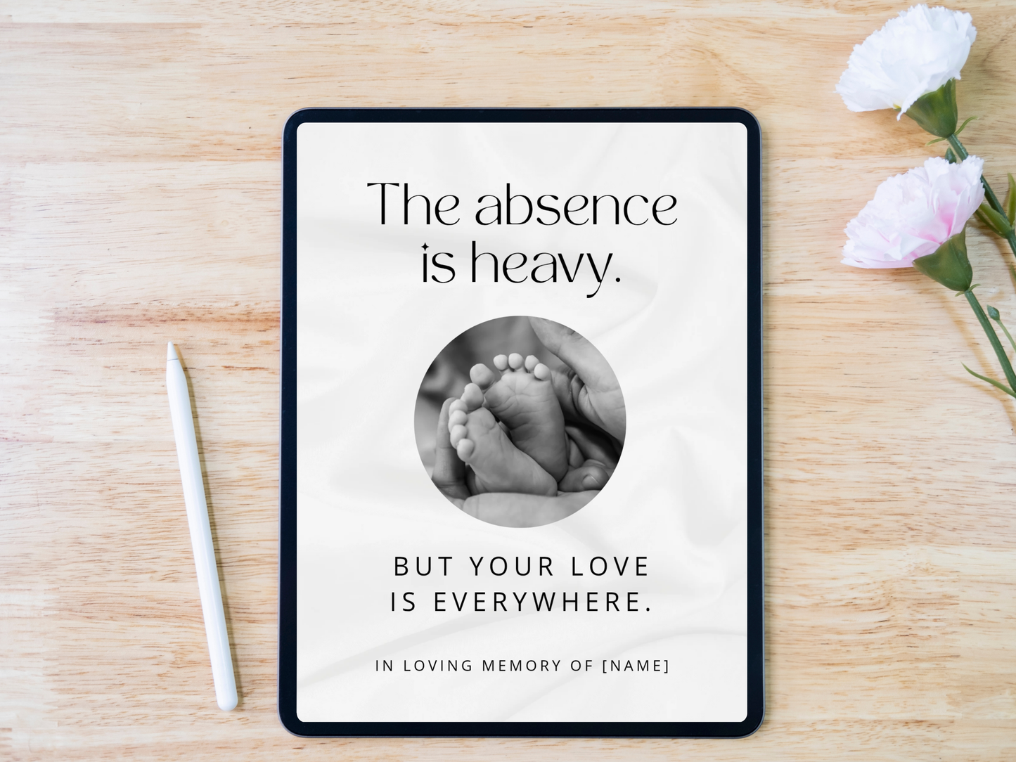 “In Memory of You” – 15 Editable Quote Templates for Child Loss