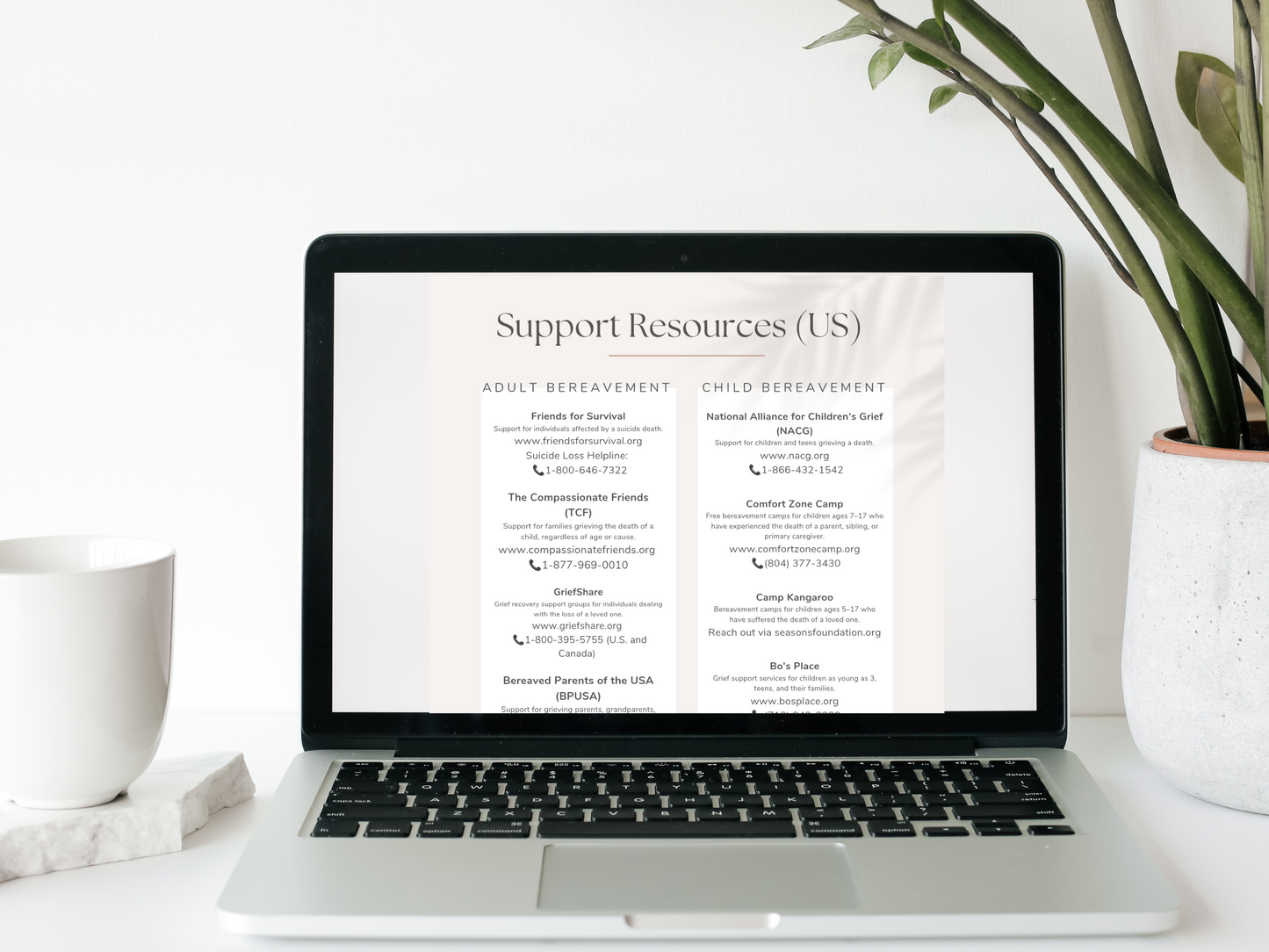 Free UK & Global Bereavement Support Guide: Crisis Helplines for Sudden Loss, Child Death, Suicide & Young Sibling Grief (Instant PDF Download)