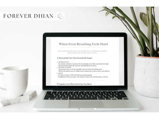 Free Self-Care Guide PDF for Sudden Loss Grief Support: Crisis Hotlines, Parent Tips & 5-Minute Reset Prompts